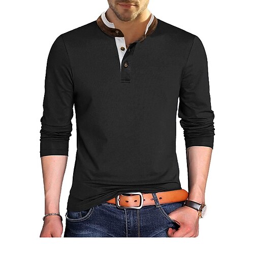 Men's T shirt Tee Plain Patchwork Stand Collar Green Blue Royal Blue Gray White Daily Color Block Basic Clothing Apparel Ordinary Esencial
Men's T shirt Tee Plain Patchwork Stand Collar Green Blue Royal Blue Gray White Daily Color Block Basic Clothing Apparel Ordinary Esencial