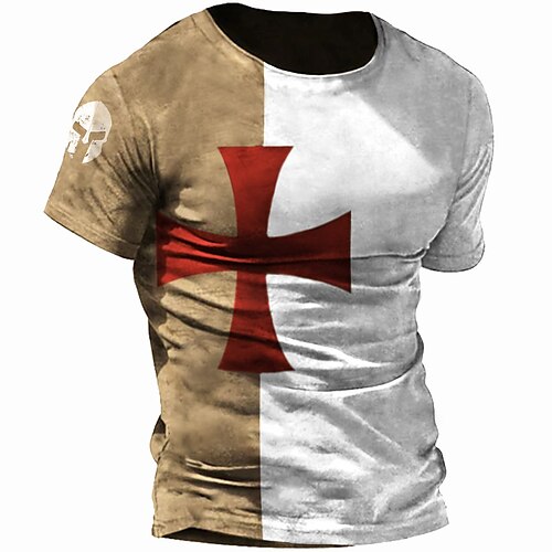 Men's T shirt Tee Graphic Prints Cross Crew Neck Street Casual Print Short Sleeve Tops Fashion Breathable Comfortable Big and Tall White / Summer / Spring / Summer
Men's T shirt Tee Graphic Prints Cross Crew Neck Street Casual Print Short Sleeve Tops Fashion Breathable Comfortable Big and Tall White / Summer / Spring / Summer
