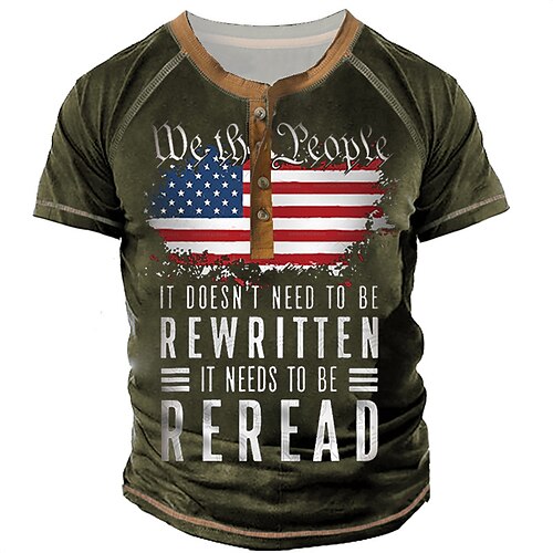 Men's Henley Shirt Tee T shirt Tee 3D Print Graphic Patterned National Flag Letter Henley Street Casual Patchwork Button-Down Short Sleeve Tops Designer Basic Classic Comfortable Black Blue Gray
Men's Henley Shirt Tee T shirt Tee 3D Print Graphic Patterned National Flag Letter Henley Street Casual Patchwork Button-Down Short Sleeve Tops Designer Basic Classic Comfortable Black Blue Gray