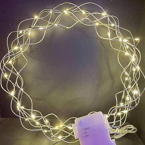 Garland String Lights 60LEDs Warm White Copper Wire Lights Holiday Lights Holiday Wedding Batteries Powered EL
Garland String Lights 60LEDs Warm White Copper Wire Lights Holiday Lights Holiday Wedding Batteries Powered EL