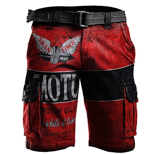 Men's Cargo Shorts 3D Print Multi Pocket Multiple Pockets Letter Graphic Prints Comfort Breathable Short Sports Outdoor Daily Stylish Casual / Sporty Green Blue
Men's Cargo Shorts 3D Print Multi Pocket Multiple Pockets Letter Graphic Prints Comfort Breathable Short Sports Outdoor Daily Stylish Casual / Sporty Green Blue