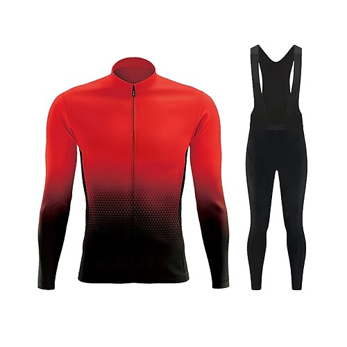 21Grams Herre Sykkeljersey med bib-tights Langermet Fjellsykling Veisykling Svart Grønn Rød Gradert Sykkel Treningsdrakt 3D Pute Pustende Hurtigtørkende Fukttransport Tilbake Lomme Polyester Spandex
21Grams Herre Sykkeljersey med bib-tights Langermet Fjellsykling Veisykling Svart Grønn Rød Gradert Sykkel Treningsdrakt 3D Pute Pustende Hurtigtørkende Fukttransport Tilbake Lomme Polyester Spandex