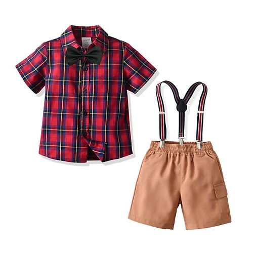 Kids Boys Shirt Shorts Clothing Set 2 Pieces Short Sleeve Red Plaid Cool Daily 2-6 Years
Kids Boys Shirt Shorts Clothing Set 2 Pieces Short Sleeve Red Plaid Cool Daily 2-6 Years