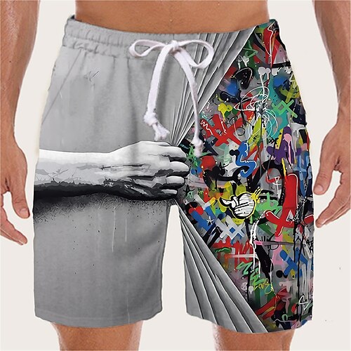 Men's Designer Streetwear Shorts Beach Shorts 3D Print Drawstring Elastic Waist Short Pants Casual Daily Micro-elastic Graphic Patterned Hand Breathable Soft Mid Waist Grey S M L XL XXL
Men's Designer Streetwear Shorts Beach Shorts 3D Print Drawstring Elastic Waist Short Pants Casual Daily Micro-elastic Graphic Patterned Hand Breathable Soft Mid Waist Grey S M L XL XXL