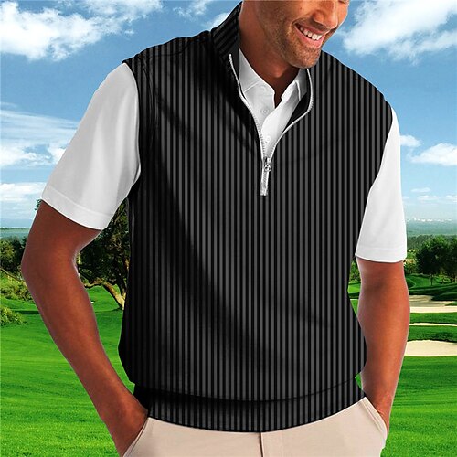 Men's Collar Polo Shirt Golf Shirt Striped Turndown Black 3D Print Casual Daily Sleeveless Zipper Print Clothing Apparel Fashion Designer Casual Breathable / Sports
Men's Collar Polo Shirt Golf Shirt Striped Turndown Black 3D Print Casual Daily Sleeveless Zipper Print Clothing Apparel Fashion Designer Casual Breathable / Sports