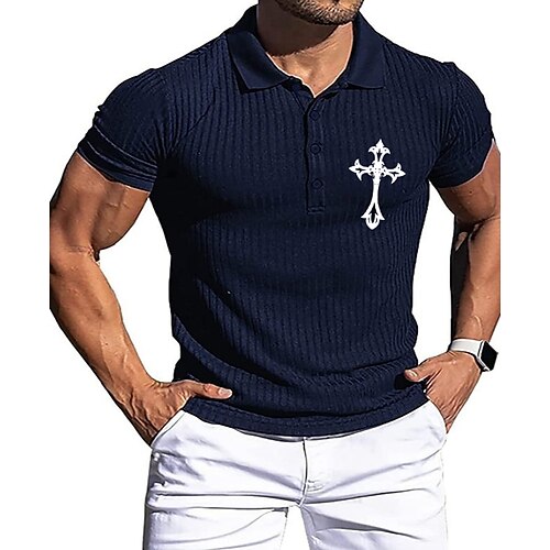 Men's Collar Polo Shirt Knit Polo Sweater Golf Shirt Solid Color Cross Turndown Wine Khaki Light gray Dark Gray Navy Blue Outdoor Casual Short Sleeve Button-Down Clothing Apparel Casual Slim Fit
Men's Collar Polo Shirt Knit Polo Sweater Golf Shirt Solid Color Cross Turndown Wine Khaki Light gray Dark Gray Navy Blue Outdoor Casual Short Sleeve Button-Down Clothing Apparel Casual Slim Fit