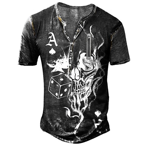 Men's Henley Shirt Tee T shirt Tee 3D Print Graphic Patterned Plus Size Henley Dice Daily Sports Zipper Button-Down Short Sleeve Tops Designer Basic Casual Big and Tall Black / Summer
Men's Henley Shirt Tee T shirt Tee 3D Print Graphic Patterned Plus Size Henley Dice Daily Sports Zipper Button-Down Short Sleeve Tops Designer Basic Casual Big and Tall Black / Summer