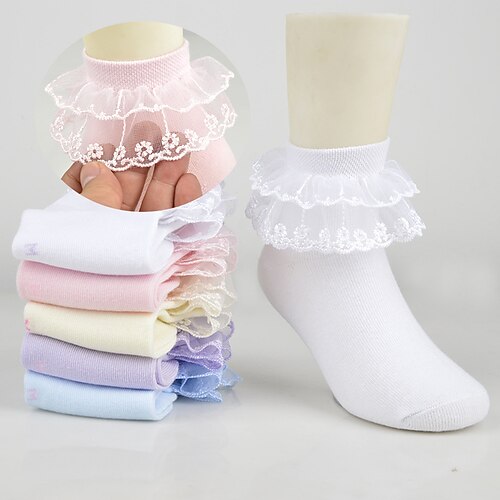 Barn Besetningssokker Bryllup Fest Daglig Ensfarget / vanlig farge Nylon Bomull Klassisk Lolita 1 par
Barn Besetningssokker Bryllup Fest Daglig Ensfarget / vanlig farge Nylon Bomull Klassisk Lolita 1 par
