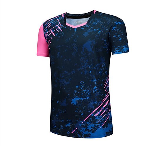 Men's Tennis Shirt Athletic Shirt Breathable Quick Dry Moisture Wicking Short Sleeve T Shirt Regular Fit V Neck Printed Summer Gym Workout Tennis Badminton / Micro-elastic / Lightweight
Men's Tennis Shirt Athletic Shirt Breathable Quick Dry Moisture Wicking Short Sleeve T Shirt Regular Fit V Neck Printed Summer Gym Workout Tennis Badminton / Micro-elastic / Lightweight
