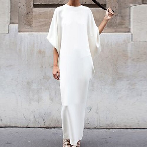 robe longue Femme Manches 3/4 Automne Printemps - Casual Ruché Couleur monochrome Col Ras du Cou Fin de semaine 2023 Blanche S M L XL
robe longue Femme Manches 3/4 Automne Printemps - Casual Ruché Couleur monochrome Col Ras du Cou Fin de semaine 2023 Blanche S M L XL
