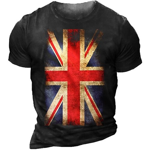Men's T shirt Tee 3D Print Graphic Patterned National Flag Crew Neck Daily Sports Print Short Sleeve Tops Basic Casual Classic Big and Tall Black / Summer
Men's T shirt Tee 3D Print Graphic Patterned National Flag Crew Neck Daily Sports Print Short Sleeve Tops Basic Casual Classic Big and Tall Black / Summer