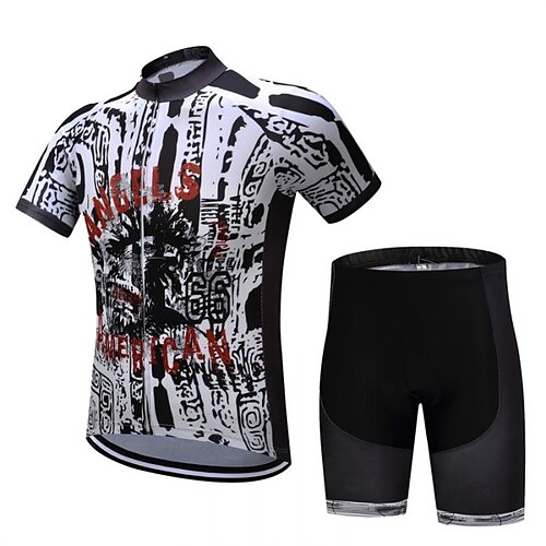21Grams Men's Cycling Jersey with Shorts Short Sleeve Mountain Bike MTB Road Bike Cycling Black Graphic Bike Clothing Suit 3D Pad Breathable Quick Dry Moisture Wicking Back Pocket Polyester Spandex
21Grams Men's Cycling Jersey with Shorts Short Sleeve Mountain Bike MTB Road Bike Cycling Black Graphic Bike Clothing Suit 3D Pad Breathable Quick Dry Moisture Wicking Back Pocket Polyester Spandex