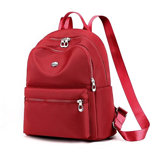 Women's Girls' Backpack Oxford Cloth Zipper Solid Color Daily Going out Black Red
Women's Girls' Backpack Oxford Cloth Zipper Solid Color Daily Going out Black Red