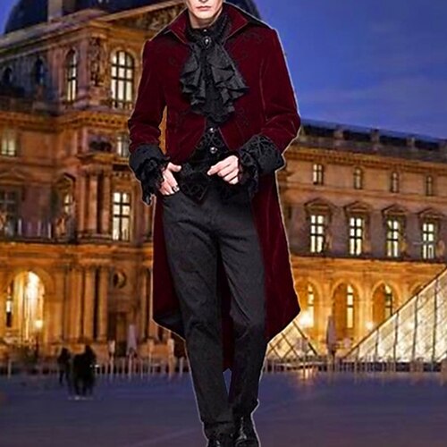 Plague Doctor Retro Vintage Punk & Gothic Medieval 17th Century Coat Trench Coat Outerwear Men's Costume Vintage Cosplay Party Coat Masquerade
Plague Doctor Retro Vintage Punk & Gothic Medieval 17th Century Coat Trench Coat Outerwear Men's Costume Vintage Cosplay Party Coat Masquerade