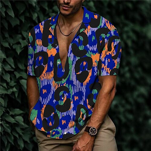 Men's Shirt 3D Print Leopard Turndown Street Casual Button-Down Print Short Sleeve Tops Designer Casual Fashion Breathable Purple / Summer
Men's Shirt 3D Print Leopard Turndown Street Casual Button-Down Print Short Sleeve Tops Designer Casual Fashion Breathable Purple / Summer