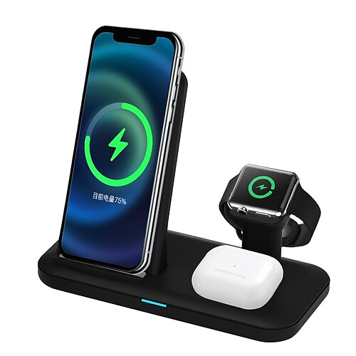 

Wireless Charger Charging Station 15/18 W Output Power 1 Port Wireless Charging Station Wireless Charging Stand Wireless Charger ROHS CE Certified CCC Fast Wireless Charging Lightweight Universal For