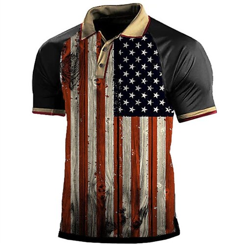 Men's Collar Polo Shirt Golf Shirt National Flag Turndown Light Brown 3D Print Street Daily Short Sleeve 3D Button-Down Clothing Apparel Fashion Casual Comfortable / Beach
Men's Collar Polo Shirt Golf Shirt National Flag Turndown Light Brown 3D Print Street Daily Short Sleeve 3D Button-Down Clothing Apparel Fashion Casual Comfortable / Beach