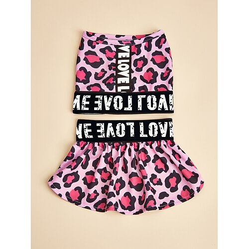 Dog Cat Dress Leopard LOVE Fashion Holiday Outdoor Dog Clothes Puppy Clothes Dog Outfits Soft Pink Costume for Girl and Boy Dog Polyster XS S M L XL
Dog Cat Dress Leopard LOVE Fashion Holiday Outdoor Dog Clothes Puppy Clothes Dog Outfits Soft Pink Costume for Girl and Boy Dog Polyster XS S M L XL
