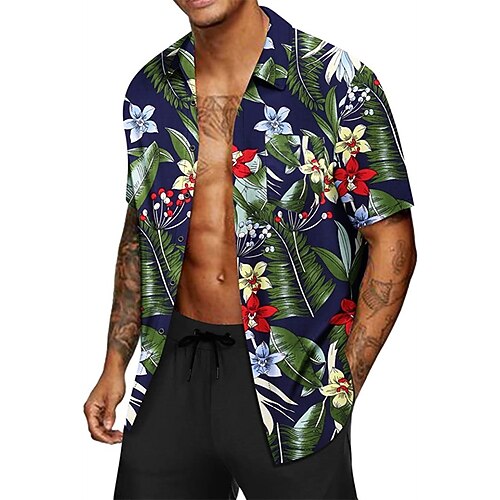 Men's Shirt 3D Print Floral Graphic Patterned Turndown Street Daily 3D Button-Down Short Sleeve Tops Casual Fashion Breathable Comfortable Black
Men's Shirt 3D Print Floral Graphic Patterned Turndown Street Daily 3D Button-Down Short Sleeve Tops Casual Fashion Breathable Comfortable Black