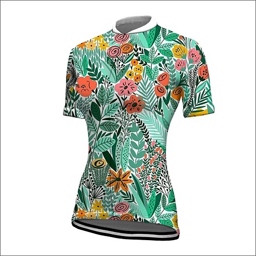 21Grams Women's Cycling Jersey Short Sleeve Bike Jacket Tracksuit Jersey with 3 Rear Pockets Mountain Bike MTB Road Bike Cycling Cycling Breathable Quick Dry Reflective Strips Mint Green Graphic
21Grams Women's Cycling Jersey Short Sleeve Bike Jacket Tracksuit Jersey with 3 Rear Pockets Mountain Bike MTB Road Bike Cycling Cycling Breathable Quick Dry Reflective Strips Mint Green Graphic