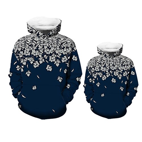 Mommy and Me Hoodie Floral Sports Outdoor Print Green Navy Blue Long Sleeve Active Matching Outfits
Mommy and Me Hoodie Floral Sports Outdoor Print Green Navy Blue Long Sleeve Active Matching Outfits