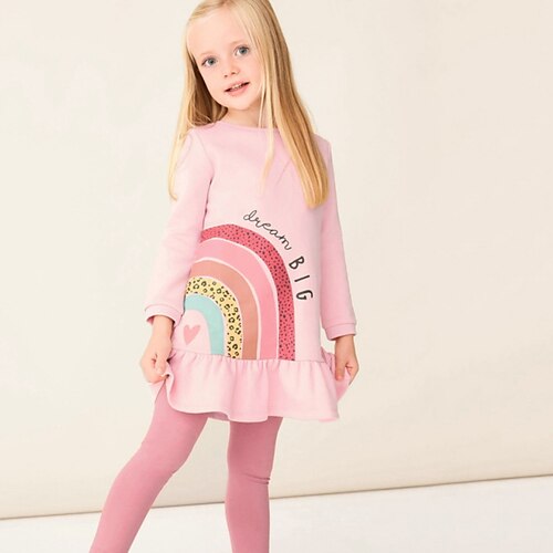 Kids Little Girls' Dress Rainbow A Line Dress Daily Ruched Print Pink Dusty Rose Above Knee Long Sleeve Princess Sweet Dresses Summer Regular Fit 1pcs 2-8 Years
Kids Little Girls' Dress Rainbow A Line Dress Daily Ruched Print Pink Dusty Rose Above Knee Long Sleeve Princess Sweet Dresses Summer Regular Fit 1pcs 2-8 Years