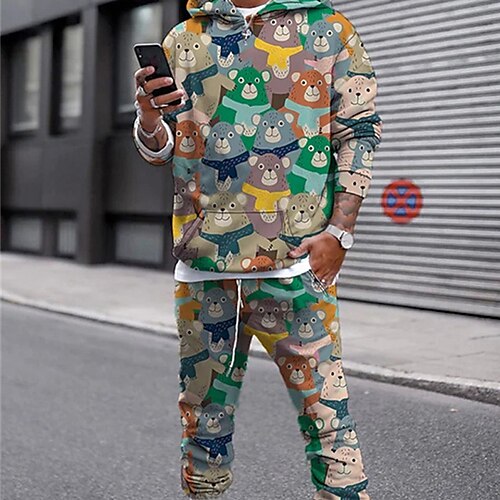 Men's Tracksuit Hoodies Set Graphic Patterned Geometric 2 Piece Print Sports Outdoor Casual Sports 3D Print Sportswear Basic Essential Hoodies Sweatshirts Black Blue Khaki
Men's Tracksuit Hoodies Set Graphic Patterned Geometric 2 Piece Print Sports Outdoor Casual Sports 3D Print Sportswear Basic Essential Hoodies Sweatshirts Black Blue Khaki