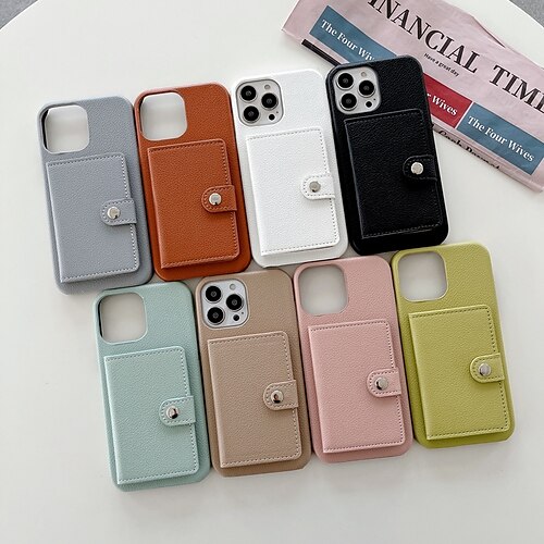 Phone Case For Apple Back Cover iPhone 13 Pro Max 12 11 SE 2022 X XR XS Max 8 7 Bumper Frame Card Holder Slots Shockproof Solid Colored PU Leather
Phone Case For Apple Back Cover iPhone 13 Pro Max 12 11 SE 2022 X XR XS Max 8 7 Bumper Frame Card Holder Slots Shockproof Solid Colored PU Leather