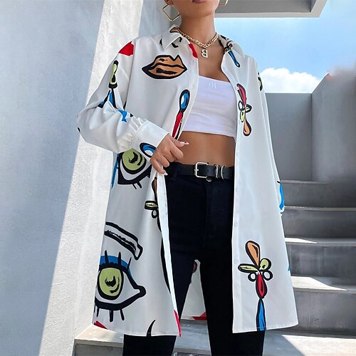 Women's Casual Jacket Outdoor Street Daily Spring Summer Long Coat Regular Fit Windproof Breathable Streetwear Casual Jacket Long Sleeve Floral Print Stylish Oversized White Purple
Women's Casual Jacket Outdoor Street Daily Spring Summer Long Coat Regular Fit Windproof Breathable Streetwear Casual Jacket Long Sleeve Floral Print Stylish Oversized White Purple