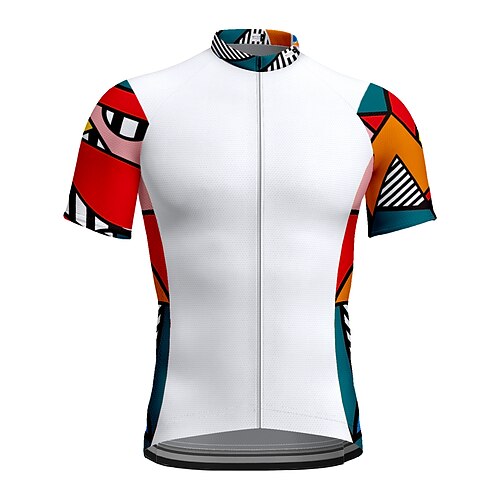 21Grams Men's Cycling Jersey Short Sleeve Bike Top with 3 Rear Pockets Mountain Bike MTB Road Bike Cycling Breathable Quick Dry Moisture Wicking Reflective Strips White Graphic Polyester Spandex
21Grams Men's Cycling Jersey Short Sleeve Bike Top with 3 Rear Pockets Mountain Bike MTB Road Bike Cycling Breathable Quick Dry Moisture Wicking Reflective Strips White Graphic Polyester Spandex