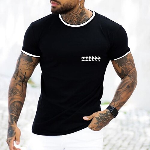 Men's Unisex T shirt Tee Graphic Prints Crew Neck Black Outdoor Street Short Sleeve Print Clothing Apparel Sports Designer Casual Big and Tall / Summer / Summer
Men's Unisex T shirt Tee Graphic Prints Crew Neck Black Outdoor Street Short Sleeve Print Clothing Apparel Sports Designer Casual Big and Tall / Summer / Summer