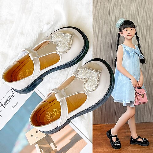Girls' Flats Children's Day School Shoes Leather Waterproof School Shoes Big Kids(7years ) Little Kids(4-7ys) Daily Outdoor Crystals / Rhinestones Luminous Black Beige Fall Spring
Girls' Flats Children's Day School Shoes Leather Waterproof School Shoes Big Kids(7years ) Little Kids(4-7ys) Daily Outdoor Crystals / Rhinestones Luminous Black Beige Fall Spring