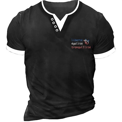 Men's Unisex T shirt Tee Graphic Patterned Letter V Neck Street Daily Patchwork Button-Down Short Sleeve Tops Designer Casual Fashion Big and Tall Black / Summer / Summer
Men's Unisex T shirt Tee Graphic Patterned Letter V Neck Street Daily Patchwork Button-Down Short Sleeve Tops Designer Casual Fashion Big and Tall Black / Summer / Summer