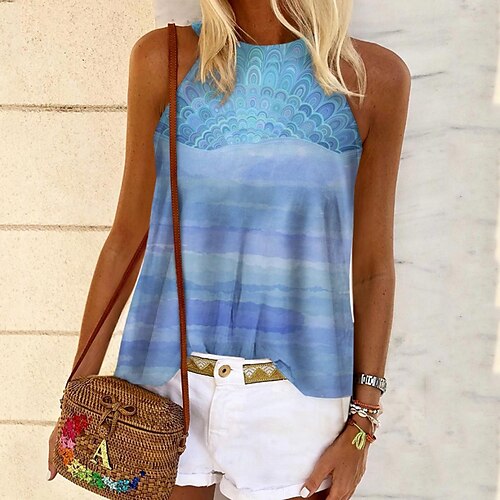 Women's Tank Top Graphic Patterned Daily Weekend Tank Top Vest Sleeveless Print Round Neck Casual Streetwear Blue Purple Pink S / 3D Print
Women's Tank Top Graphic Patterned Daily Weekend Tank Top Vest Sleeveless Print Round Neck Casual Streetwear Blue Purple Pink S / 3D Print