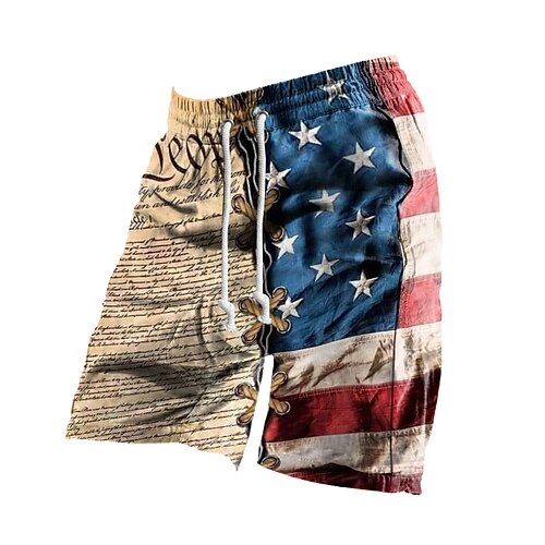 Men's Classic Style Fashion Active Shorts Drawstring Elastic Waist Print Short Pants Sports Outdoor Casual Micro-elastic National Flag Cotton Blend Comfort Breathable Mid Waist Khaki L XL XXL 3XL
Men's Classic Style Fashion Active Shorts Drawstring Elastic Waist Print Short Pants Sports Outdoor Casual Micro-elastic National Flag Cotton Blend Comfort Breathable Mid Waist Khaki L XL XXL 3XL