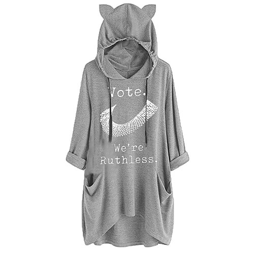 Women's Shift Dress Short Mini Dress Black Blue Gray Long Sleeve Letter Pocket Print Fall Spring Hooded Casual 2022 S M L XL XXL 3XL
Women's Shift Dress Short Mini Dress Black Blue Gray Long Sleeve Letter Pocket Print Fall Spring Hooded Casual 2022 S M L XL XXL 3XL