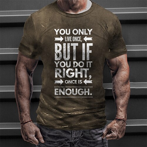 Men's Unisex T shirt Tee 3D Print Graphic Prints Letter Crew Neck Street Daily Print Short Sleeve Tops Designer Casual Vintage Big and Tall Black Army Green Brown / Summer / Summer
Men's Unisex T shirt Tee 3D Print Graphic Prints Letter Crew Neck Street Daily Print Short Sleeve Tops Designer Casual Vintage Big and Tall Black Army Green Brown / Summer / Summer