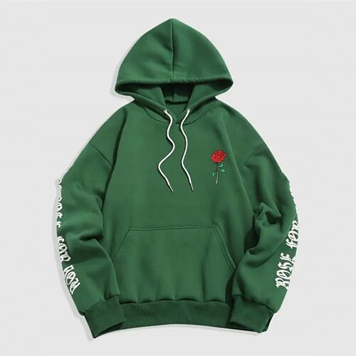 Men's Hoodie Black White Hooded Graphic Rose Print Pocket Going out Streetwear Cool Designer Winter Fall & Winter Clothing Apparel Hoodies Sweatshirts Long Sleeve
Men's Hoodie Black White Hooded Graphic Rose Print Pocket Going out Streetwear Cool Designer Winter Fall & Winter Clothing Apparel Hoodies Sweatshirts Long Sleeve