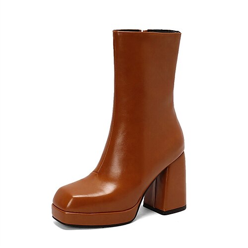 Femme Bottes du quotidien Bottines Bottines Hiver Talon Bottier Bout rond Minimalisme Cuir PU Fermeture Couleur Pleine Brun foncé Noir Blanche
Femme Bottes du quotidien Bottines Bottines Hiver Talon Bottier Bout rond Minimalisme Cuir PU Fermeture Couleur Pleine Brun foncé Noir Blanche