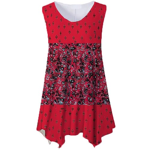 Women's Plus Size Tops Tank Top Floral Print Sleeveless Crewneck Streetwear Daily Holiday Cotton Spandex Jersey Spring Summer Green Red
Women's Plus Size Tops Tank Top Floral Print Sleeveless Crewneck Streetwear Daily Holiday Cotton Spandex Jersey Spring Summer Green Red