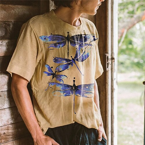 Men's Unisex T shirt Tee 3D Print Graphic Prints Crew Neck Dragonfly Street Daily Print Short Sleeve Tops Designer Casual Big and Tall Sports Khaki / Summer / Summer
Men's Unisex T shirt Tee 3D Print Graphic Prints Crew Neck Dragonfly Street Daily Print Short Sleeve Tops Designer Casual Big and Tall Sports Khaki / Summer / Summer