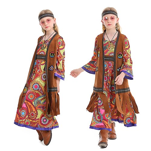 Hippie Discoteca Anos 60 Hippie Anos 70 Discoteca Vestidos Colete Para Meninas Ocasiões Especiais Marron Vintage Cosplay Festa / Noite / Decoração de Cabelo
Hippie Discoteca Anos 60 Hippie Anos 70 Discoteca Vestidos Colete Para Meninas Ocasiões Especiais Marron Vintage Cosplay Festa / Noite / Decoração de Cabelo