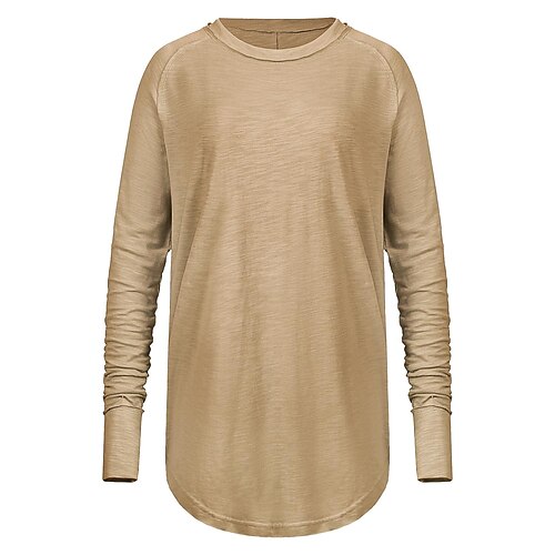 new products pink top trendy women's clothing round neck t-shirt long-sleeved shirt loose long outerwear bottoming shirt
new products pink top trendy women's clothing round neck t-shirt long-sleeved shirt loose long outerwear bottoming shirt