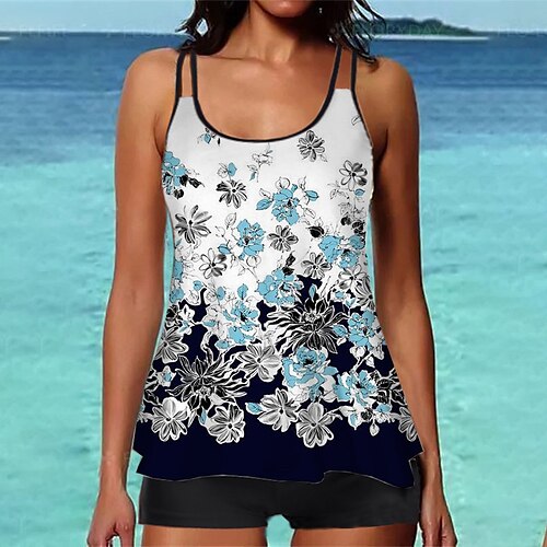 Mujer Bañadores Tankini 2 piezas Normal Traje de baño Estampado Floral Azul Piscina Camisola Con Tirantes Trajes de baño Deportes Vacaciones Moda / Sensual / Moderno / nuevo
Mujer Bañadores Tankini 2 piezas Normal Traje de baño Estampado Floral Azul Piscina Camisola Con Tirantes Trajes de baño Deportes Vacaciones Moda / Sensual / Moderno / nuevo