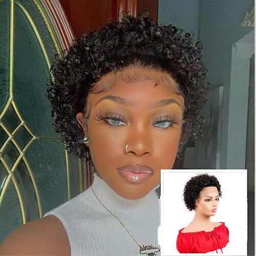 Short Curly Lace Front Wigs 13x1 Brazilian Water Wave Human Hair Wigs Pixie Cut Transparent Lace Wig for Black Women
Short Curly Lace Front Wigs 13x1 Brazilian Water Wave Human Hair Wigs Pixie Cut Transparent Lace Wig for Black Women