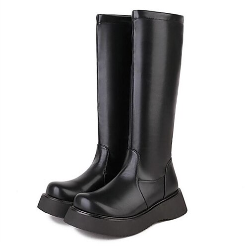 Mulheres Botas Diário Botas da panturrilha Inverno Salto Plataforma Ponta Redonda Minimalismo Pele PU zíper Cor Sólida Preto Branco
Mulheres Botas Diário Botas da panturrilha Inverno Salto Plataforma Ponta Redonda Minimalismo Pele PU zíper Cor Sólida Preto Branco