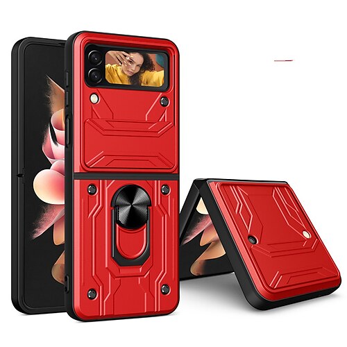 Phone Case For Samsung Galaxy Back Cover Z Flip 4 Z Flip 3 Portable Ring Holder Card Holder Slots Lines / Waves Solid Colored Geometric Pattern TPU PC
Phone Case For Samsung Galaxy Back Cover Z Flip 4 Z Flip 3 Portable Ring Holder Card Holder Slots Lines / Waves Solid Colored Geometric Pattern TPU PC