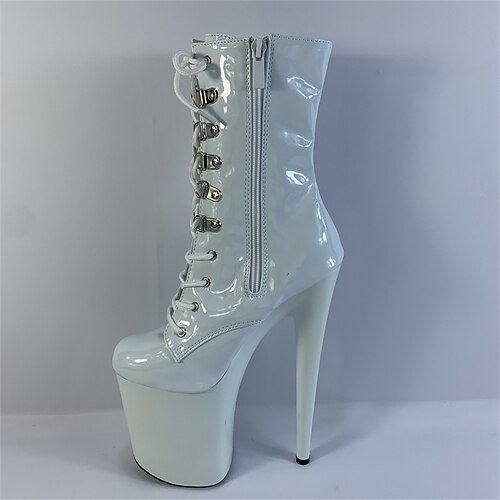 Women's Pole Dancing Shoes Performance Pole Dancing Stilettos Ankle Boots Platform Solid Color Slim High Heel Round Toe Zipper Adults' White Black Red
Women's Pole Dancing Shoes Performance Pole Dancing Stilettos Ankle Boots Platform Solid Color Slim High Heel Round Toe Zipper Adults' White Black Red