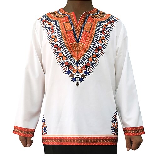 Adultos Hombre Talla Grande estampado africano Dashiki trajes africanos modernos Para Fiesta Poliéster Mascarada Cima
Adultos Hombre Talla Grande estampado africano Dashiki trajes africanos modernos Para Fiesta Poliéster Mascarada Cima