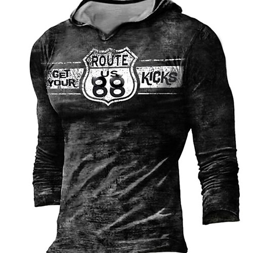 Men's Unisex T shirt Tee 3D Print Graphic Prints Letter Hooded Daily Holiday Print Long Sleeve Tops Designer Casual Big and Tall Black
Men's Unisex T shirt Tee 3D Print Graphic Prints Letter Hooded Daily Holiday Print Long Sleeve Tops Designer Casual Big and Tall Black